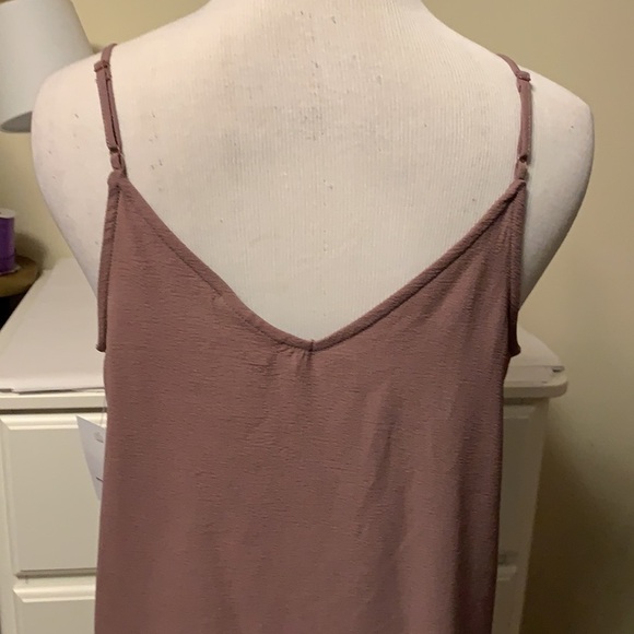So brand muted plum colored adjustable strap lose fitting cami, small - Picture 4 of 9
